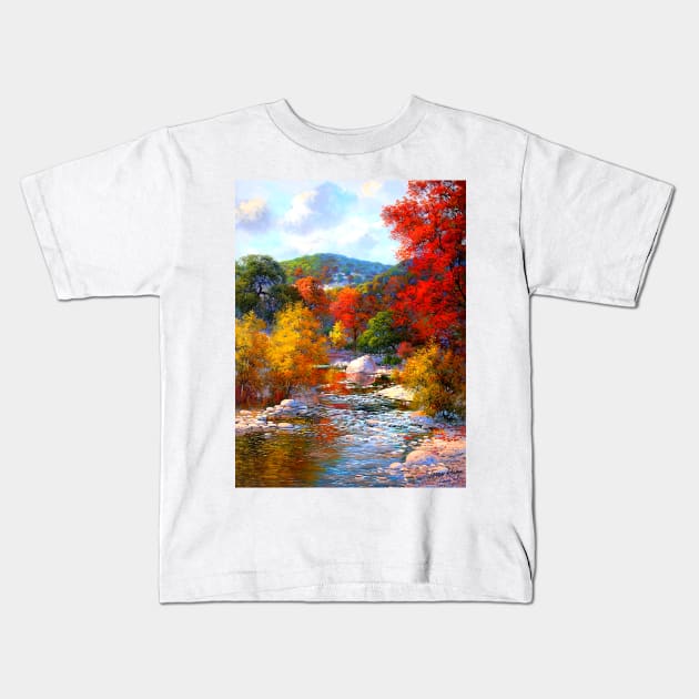 COLORS OF FALL Kids T-Shirt by terryhuey